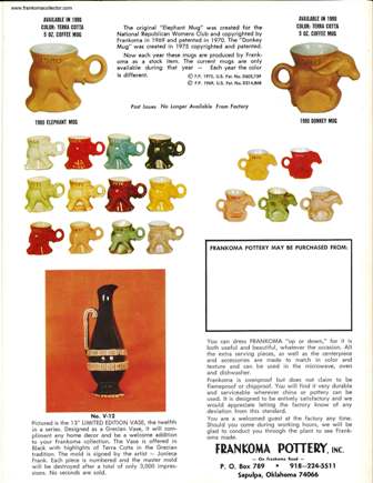 Frankoma 1980 Catalog back